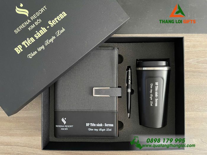 BỘ QUÀ TẶNG GIFTSET IN KHẮC LOGO SERENA 