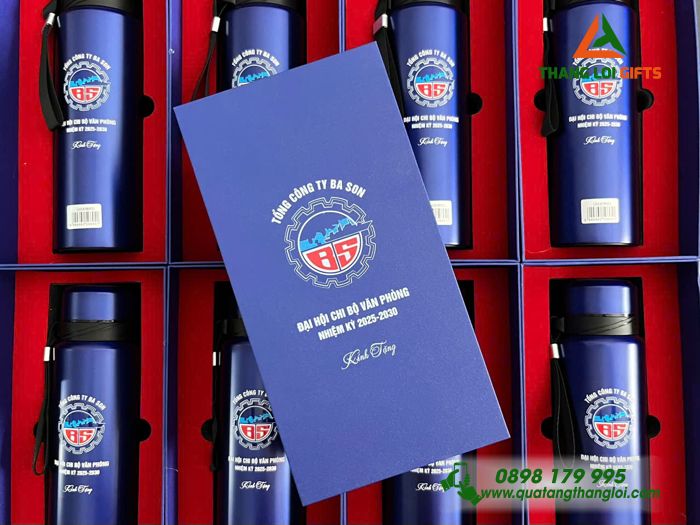 BÌNH GIỮ NHIỆT LOCK & LOCK IN KHẮC LOGO TỔNG CÔNG TY BA SON 