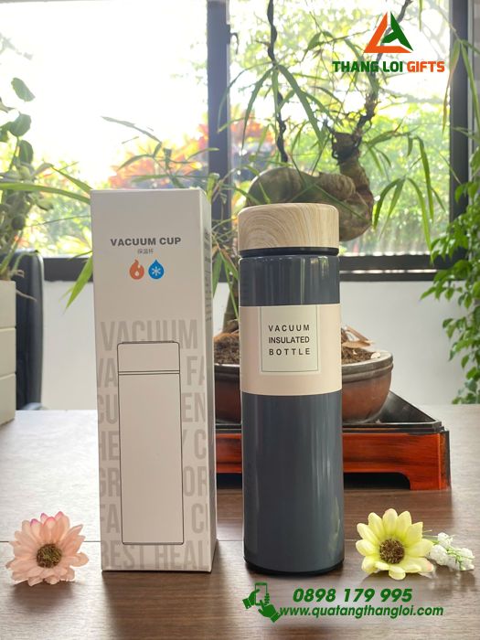 Bình Giữ Nhiệt Vaccum In Khắc Logo Theo Yêu Cầu