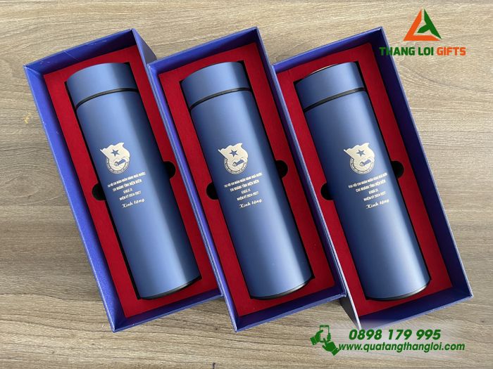 Bình Giữ Nhiệt & Hộp Đựng Khắc Logo ĐOÀN THANH NIÊN