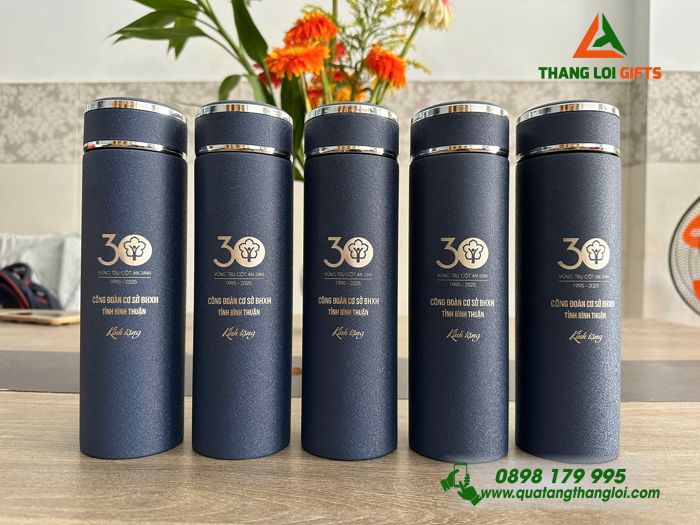 Bình Giữ Nhiệt Sơn Nhám Khắc Nội Dung Kỉ Niệm 30 Năm Công Đoàn Cơ Sở BHXH Tỉnh Bình Thuận