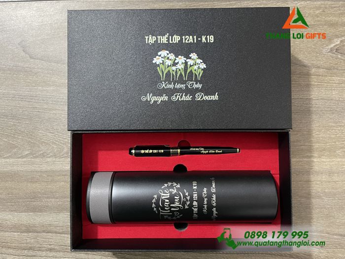 Bộ Qùa Tặng Giftset Cao Cấp Khắc Logo Làm Qùa Tri Ân Thầy Cô
