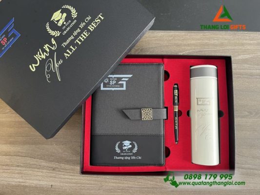 Bộ Qùa Tặng Giftset Cao Cấp Khắc Tên Logo Làm Qùa Tặng Tốt Nghiệp