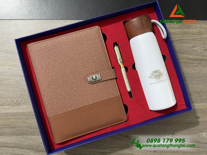 Bộ Qùa Tặng Giftset Cao Cấp In Khắc Logo Theo Yêu Cầu Làm Qùa Tặng