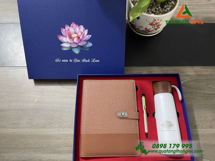 Bộ Qùa Tặng Giftset Cao Cấp In Khắc Logo Theo Yêu Cầu Làm Qùa Tặng