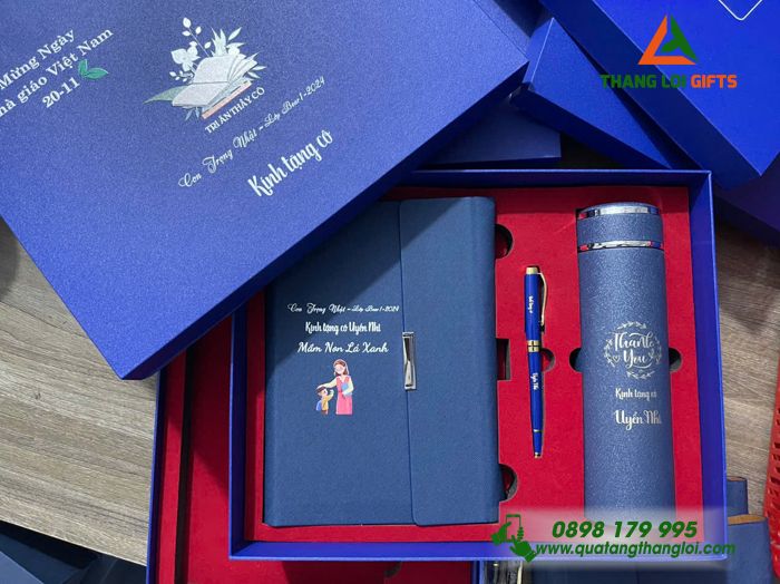 BỘ QUÀ TẶNG GIFTSET IN KHẮC LOGO TRI ÂN THẦY CÔ NGÀY NHÀ GIÁO VIỆT NAM