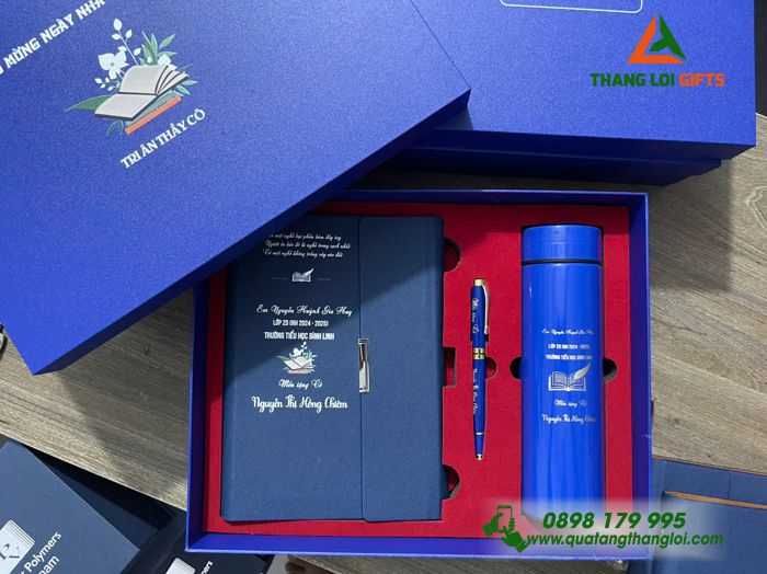 BỘ QUÀ TẶNG GIFTSET IN KHẮC LOGO TRI ÂN THẦY CÔ NGÀY NHÀ GIÁO VIỆT NAM
