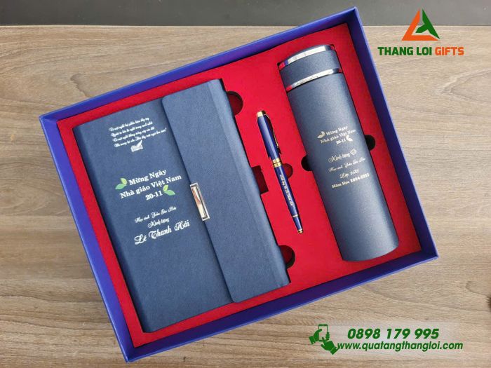 BỘ QUÀ TẶNG GIFTSET IN KHẮC LOGO TRI ÂN THẦY CÔ NGÀY NHÀ GIÁO VIỆT NAM