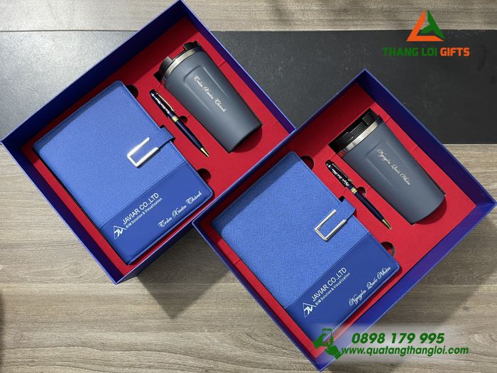 Bộ Qùa Tặng Giftset 3 Món In Khắc Tên Riêng Và Logo Doanh Nghiệp JAVIAR Làm Qùa Tặng Nhân Viên