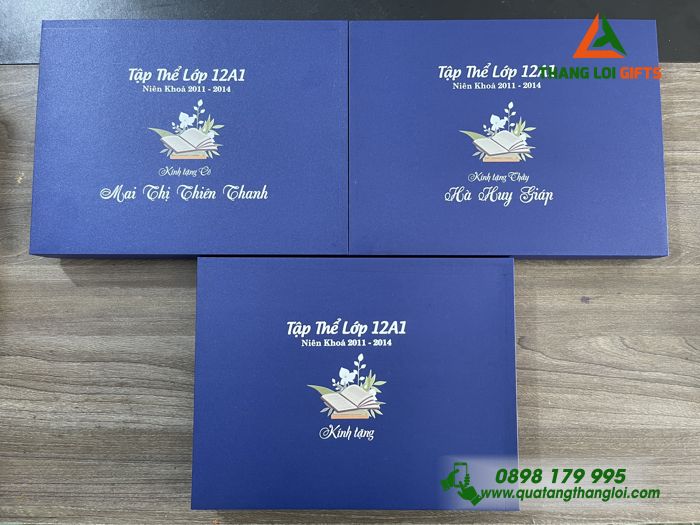 COMBO QUÀ TẶNG GIFTSET KHẮC LOGO - SỔ TAY BÌA CÒNG - PIN SẠC - BÚT KÝ