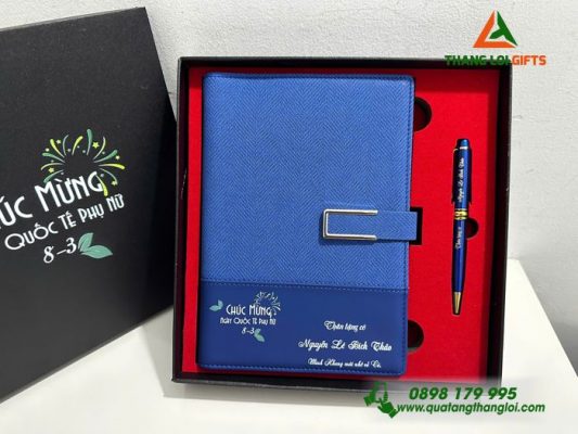 Bộ Qùa Tặng Giftset Ý Nghĩa In Khắc Logo Mừng Ngày Phụ Nữ