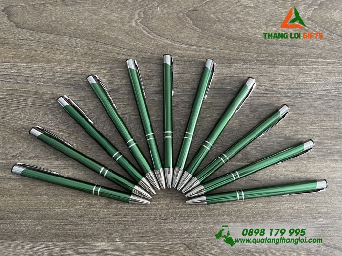 BÚT BI KIM LOẠI KHẮC LOGO - QUÀ TẶNG CHO SINH VIÊN HỌC SINH