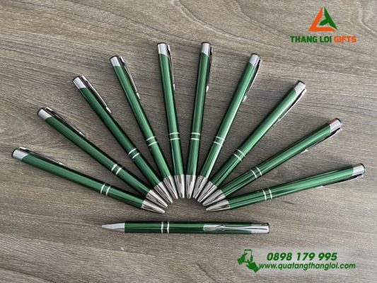 BÚT BI KIM LOẠI KHẮC LOGO - QUÀ TẶNG CHO SINH VIÊN HỌC SINH