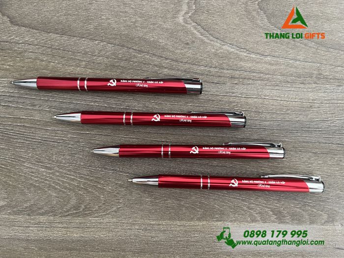 BÚT KÝ KIM LOẠI KHẮC LOGO ĐẢNG BỘ PHƯỜNG - MÓN QUÀ SANG TRỌNG