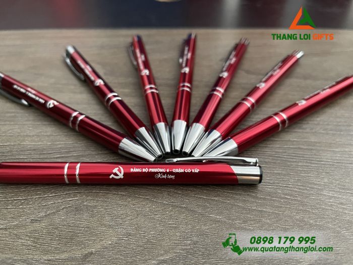 BÚT KÝ KIM LOẠI KHẮC LOGO ĐẢNG BỘ PHƯỜNG - MÓN QUÀ SANG TRỌNG