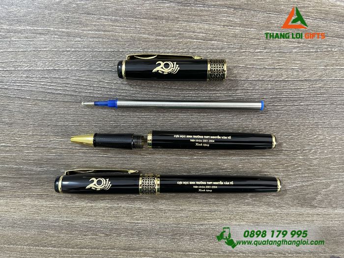 BÚT KÝ KIM LOẠI KHẮC LOGO CỰU HỌC SINH TRƯỜNG THPT NGUYỄN VĂN TỐ