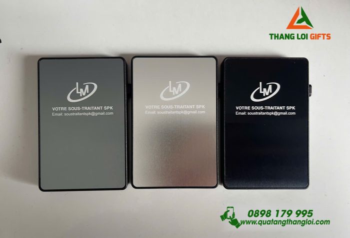 HỘP ĐỰNG THẺ ATM IN KHẮC LOGO LM - QUÀ TẶNG SANG TRỌNG LỊCH LÃM