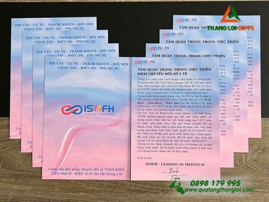 IN ẤN TỜ RƠI QUẢNG CÁO DOANH NGHIỆP ISOFH - MARKETING ĐỈNH CAO