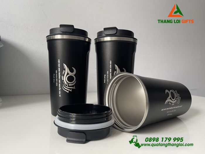 LY GIỮ NHIỆT KHẮC LOGO CỬU HỌC SINH THPT NGUYỄN VĂN TỐ - DUNG TÍCH 510ML