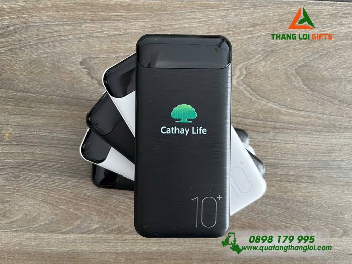 Pin Sạc Dự Phòng 10.000mAh Có Đèn LED Cathy Life Khắc Nội Dung Theo Yêu Cầu