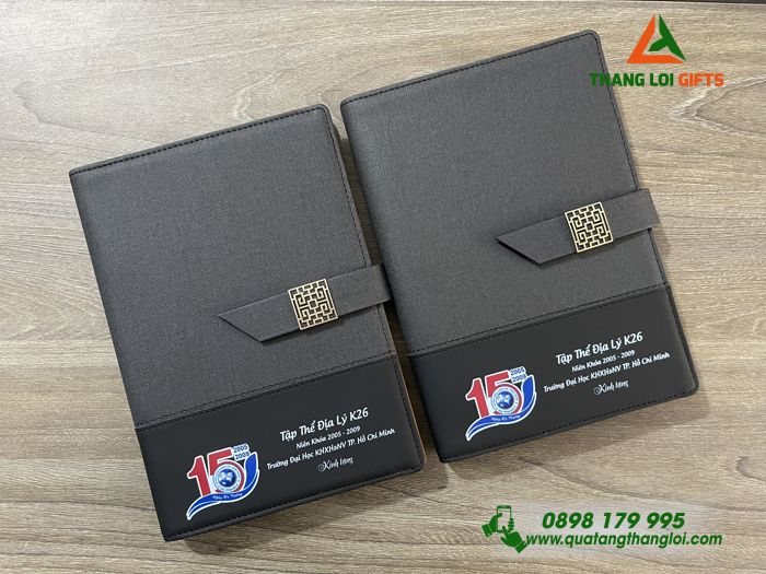 SỔ TAY BÌA CÒNG IN ẤN LOGO ĐỊA LÝ K26 - QUÀ TẶNG ƯU CHUỘNG