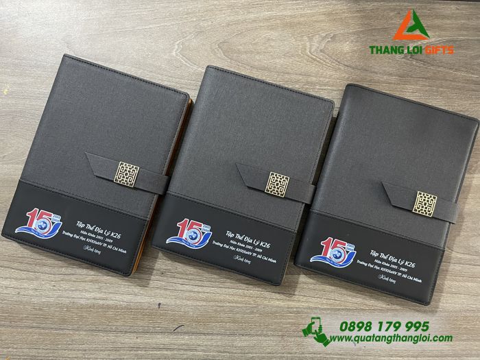 SỔ TAY BÌA CÒNG IN ẤN LOGO ĐỊA LÝ K26 - QUÀ TẶNG ƯU CHUỘNG