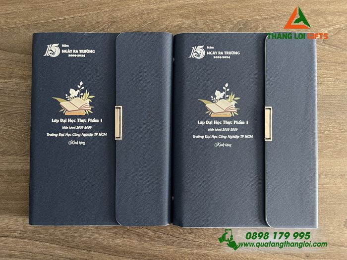 SỔ TAY BÌA CÒNG IN ẤN LOGO ĐẠI HỌC CÔNG NGHIỆP - MÓN QUÀ RA TRƯỜNG