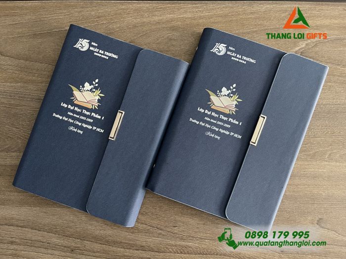 SỔ TAY BÌA CÒNG IN ẤN LOGO ĐẠI HỌC CÔNG NGHIỆP - MÓN QUÀ RA TRƯỜNG