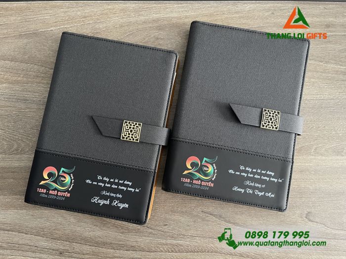 SỔ TAY BÌA CÒNG IN KHẮC LOGO - MÓN QUÀ TRI ÂN
