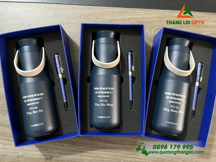Bộ Giftset 3 Món Cao Cấp In Khắc Tên Làm Qùa Tri Ân Thầy Cô