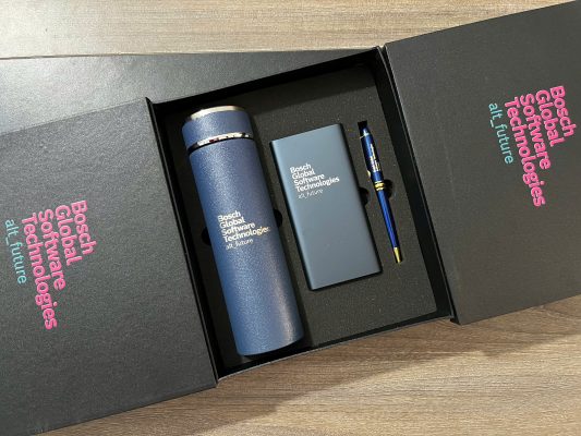 Bộ Giftset 3 Món Cao Cấp Bình giữ nhiệt + Pin sạc Xiaomi + Bút ký Khắc Tên Trường Tiểu Học Trần Phú