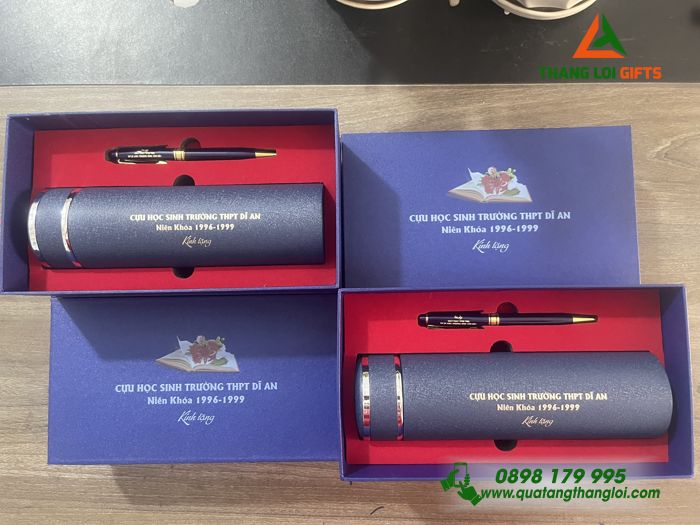 BỘ QUÀ TẶNG GIFTSET KHẮC NỘI DUNG TRƯỜNG THPT DĨ AN