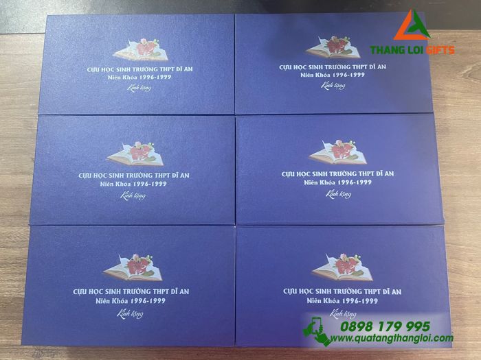 BỘ QUÀ TẶNG GIFTSET KHẮC NỘI DUNG TRƯỜNG THPT DĨ AN
