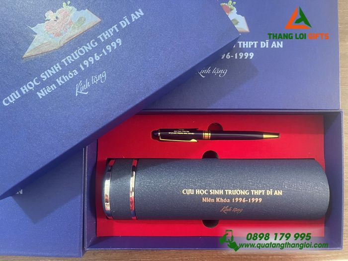 BỘ QUÀ TẶNG GIFTSET KHẮC NỘI DUNG TRƯỜNG THPT DĨ AN