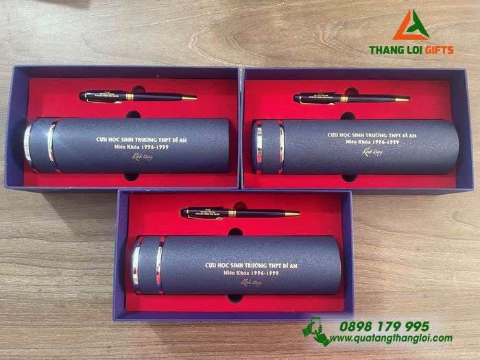 BỘ QUÀ TẶNG GIFTSET KHẮC NỘI DUNG TRƯỜNG THPT DĨ AN