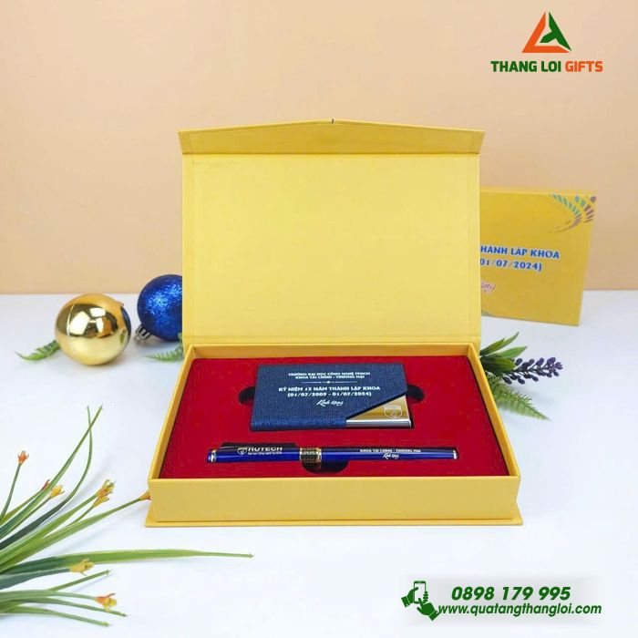BỘ QUÀ TẶNG GIFTSET IN KHẮC LOGO KỶ NIỆM 15 NĂM THÀNH LẬP