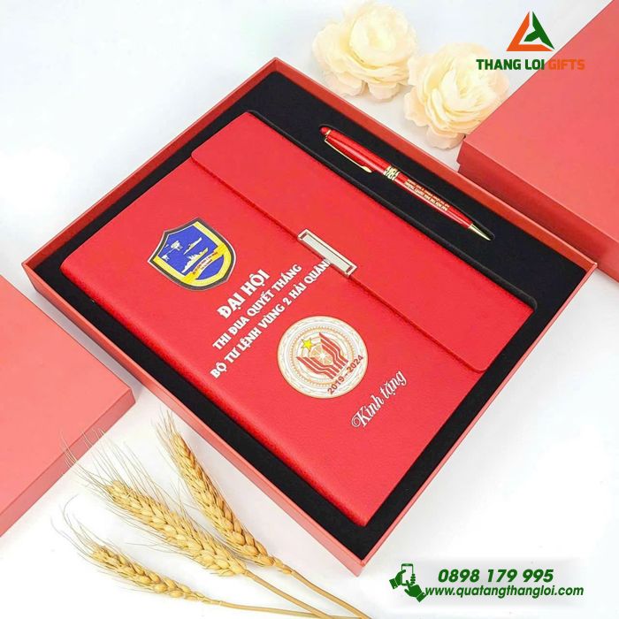 BỘ QUÀ TẶNG GIFTSET IN KHẮC LOGO ĐẠI HỘI - MÓN QUÀ Ý NGHĨA 