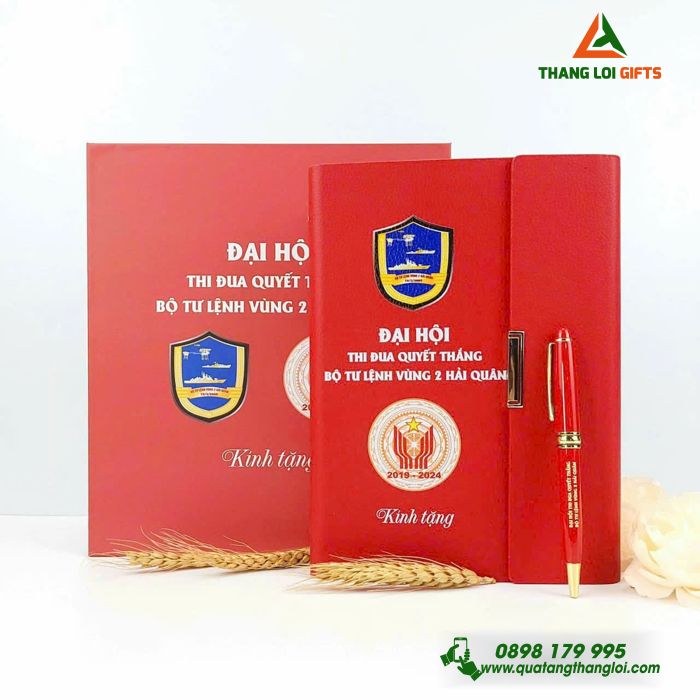 BỘ QUÀ TẶNG GIFTSET IN KHẮC LOGO ĐẠI HỘI - MÓN QUÀ Ý NGHĨA 