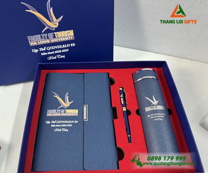 BỘ QUÀ TẶNG GIFTSET IN KHẮC LOGO ĐẠI HỌC SÀI GÒN