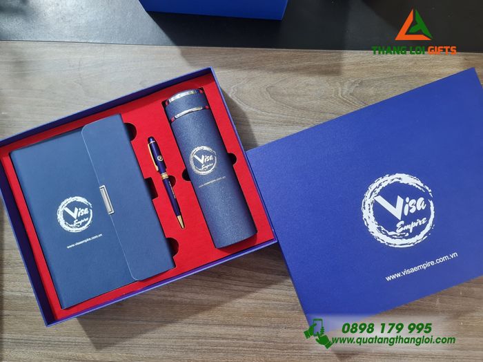 BỘ QUÀ TẶNG GIFTSET IN KHẮC LOGO VISA EMPIRE - QUÀ TẶNG XANH