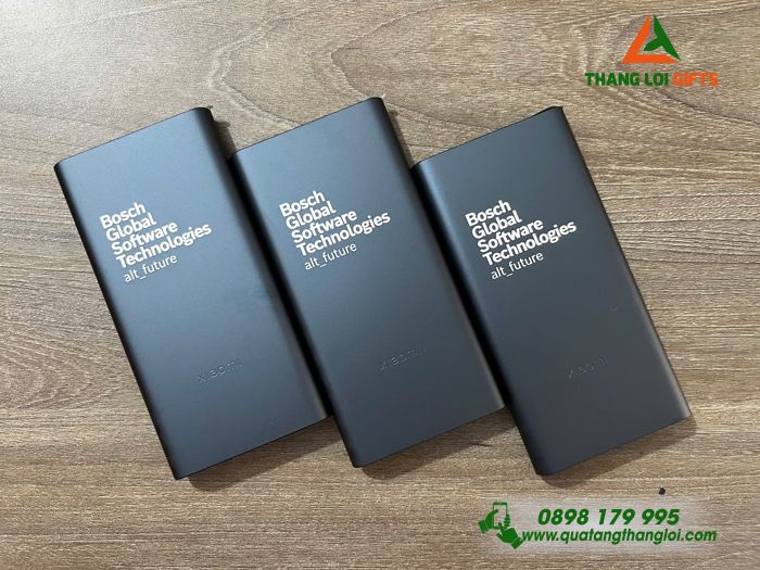 Pin Sạc Dự Phòng Xiaomi 10.000mAh In Logo Doanh Nghiệp Làm Qùa Tặng