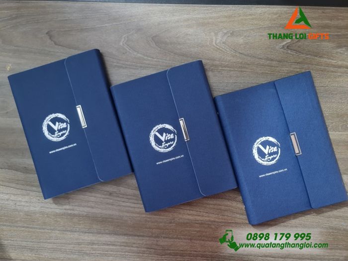 SỔ TAY BÌA CÒNG IN LOGO VISA EMPIRI - QUÀ TẶNG DOANH NGHIỆP