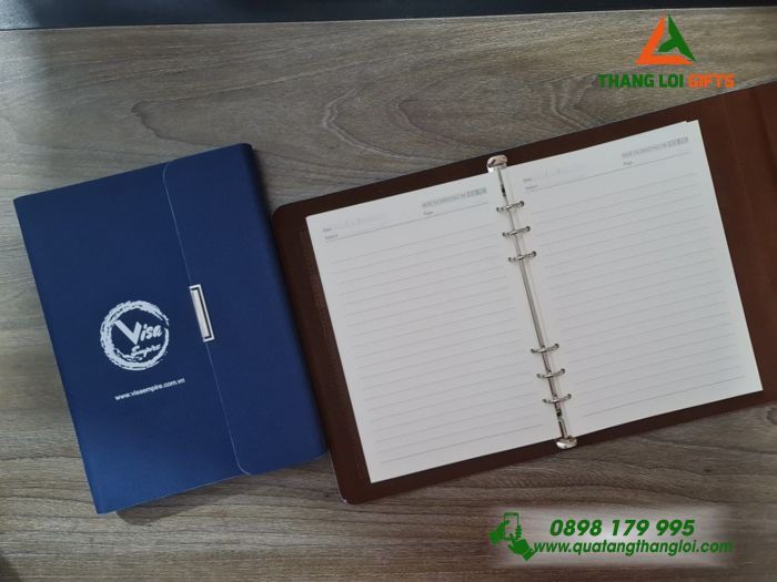 SỔ TAY BÌA CÒNG IN LOGO VISA EMPIRI - QUÀ TẶNG DOANH NGHIỆP
