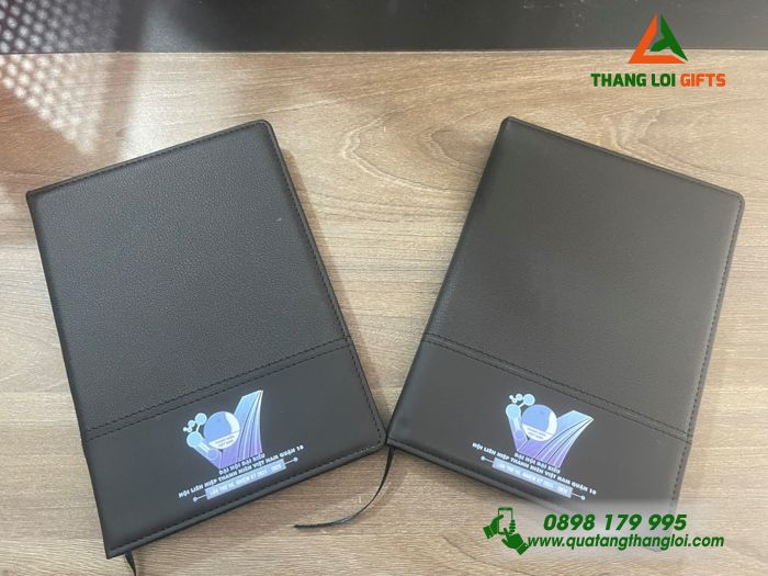 SỔ TAY DÁN GÁY IN LOGO ĐẠI HỘI ĐẠI BIỂU - QUÀ TẶNG TINH TẾ