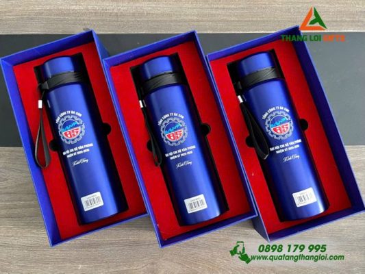Bình giữ Nhiệt LocknLock Màu Xanh Khắc Logo Tổng Công Ty Ba Son