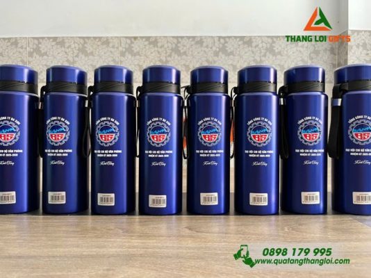 Bình giữ Nhiệt LocknLock Màu Xanh Khắc Logo Tổng Công Ty Ba Son