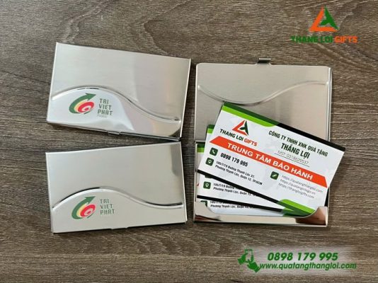 Hộp Đựng NameCard In Logo Tri Viet Phat Làm Qùa Tặng Doanh Nghiệp