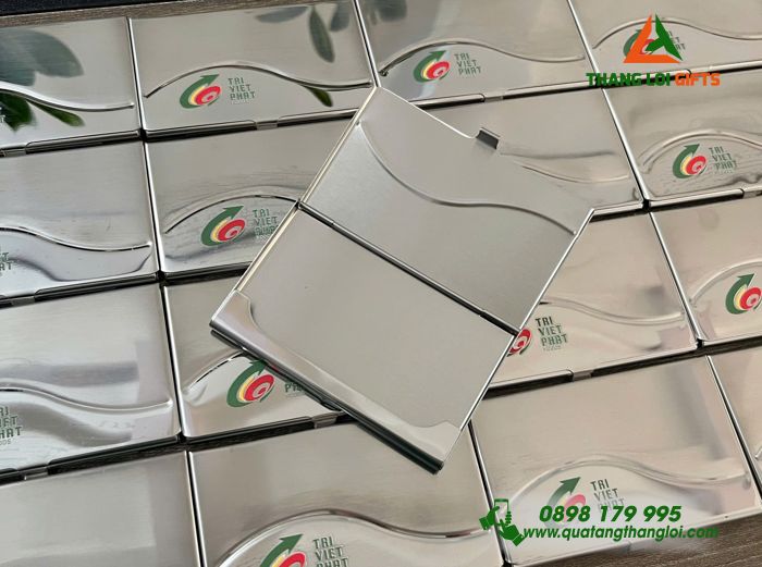 Hộp Đựng NameCard In Logo Tri Viet Phat Làm Qùa Tặng Doanh Nghiệp