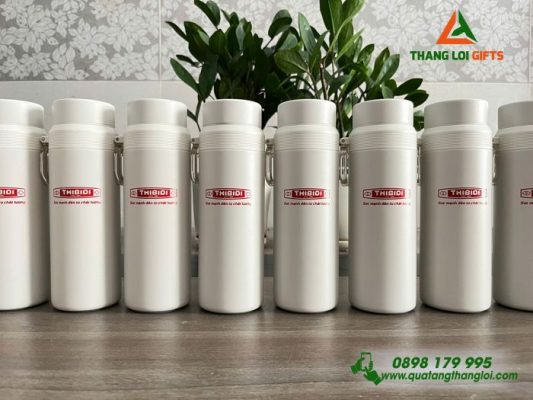Bình Giữ Nhiệt Elmich EL8383 – Màu Trắng – In Logo Doanh Nghiệp THIBIDI