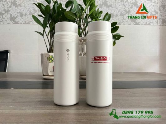 Bình Giữ Nhiệt Elmich EL8383 – Màu Trắng – In Logo Doanh Nghiệp THIBIDI